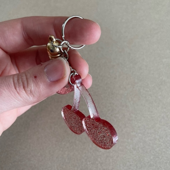 🎉🎉HP🎉🎉 Handmade Cherry Stem Keychain - Picture 3 of 6